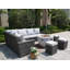 Ensemble de conversation modulaire avec coussins