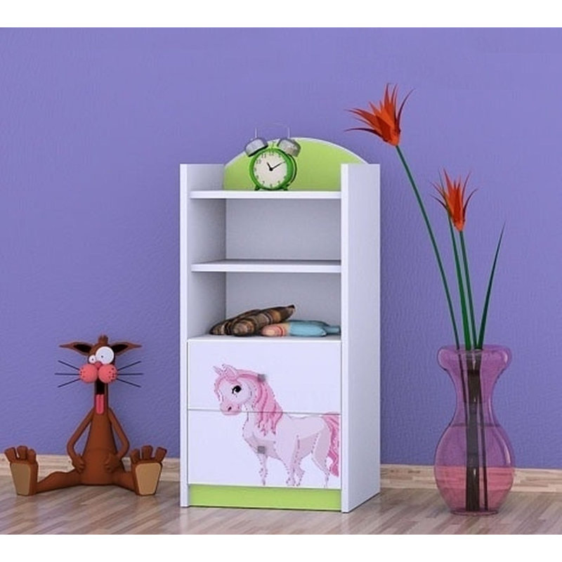 Karen 96cm H X 45cm W Animals Kids Cube, Green