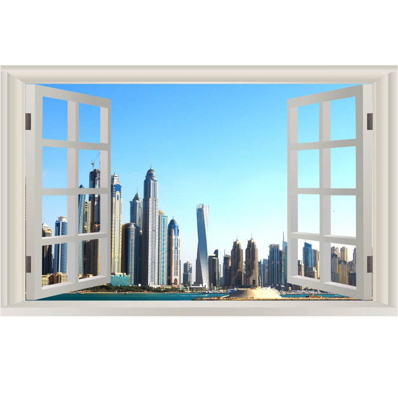 Scenic & Cityscapes Wall Decal, 16" H x 24" W