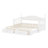 Daybed With Trundle Bed, Extendable Daybed With Two Storage Drawers-1397505678
