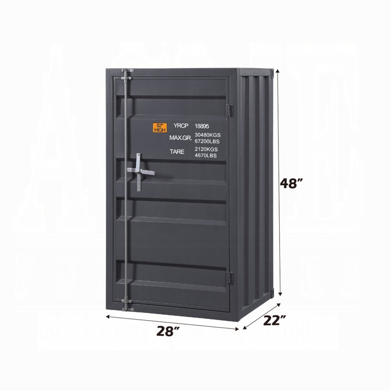 Metal 28'' W Dresser, Gunmetal