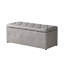 Banc de rangement rembourré en lin Jamesryan