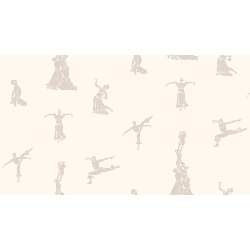 Haiti Folklore Wallpaper, Ivory/Sand