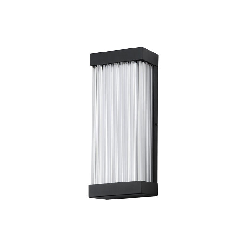 Applique murale à DEL Jovista, H 14 po x l 6 po x P 3,25 po, Noir