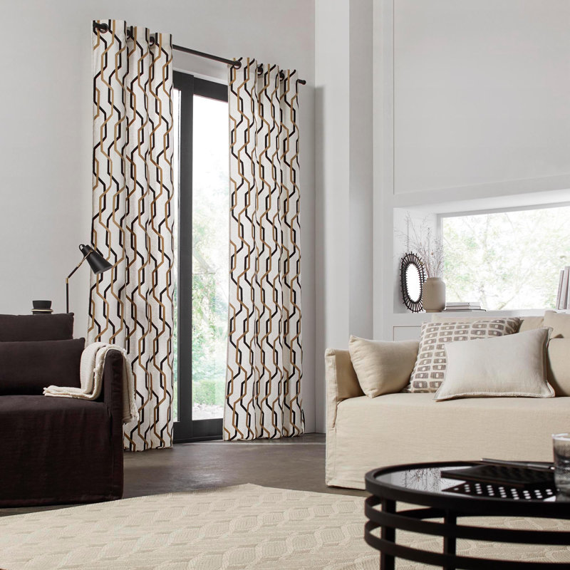 Idris Blackout Door Curtain Single Panel