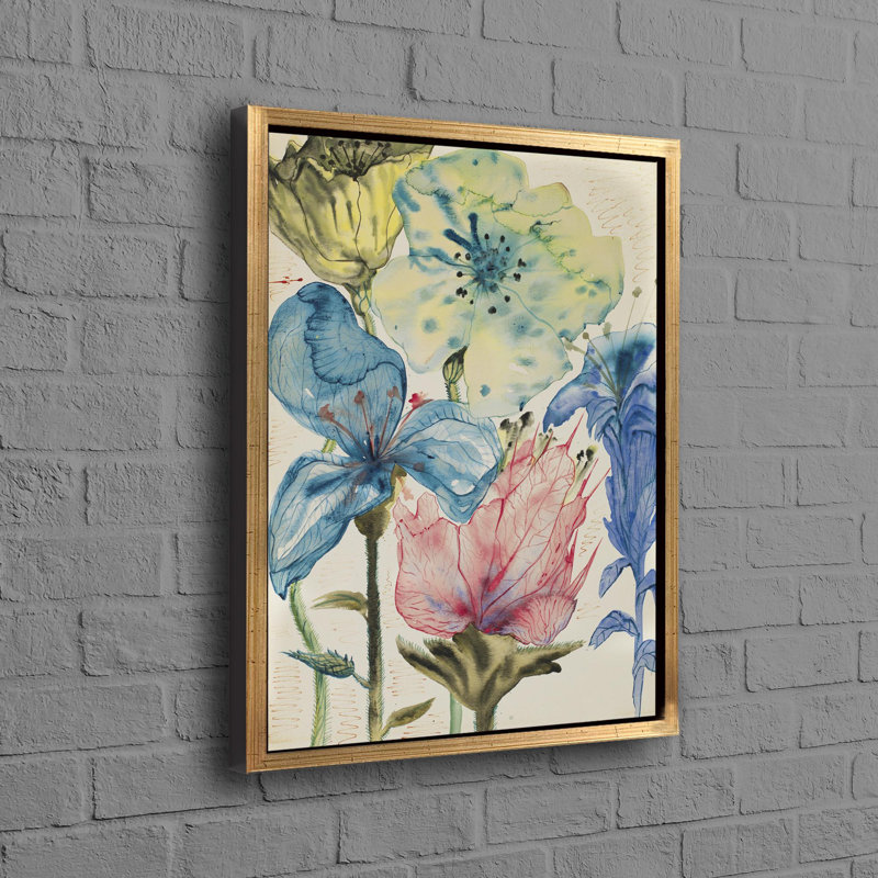 Print on Canvas, 40cm H x 60cm W, Gold, Floater Frame