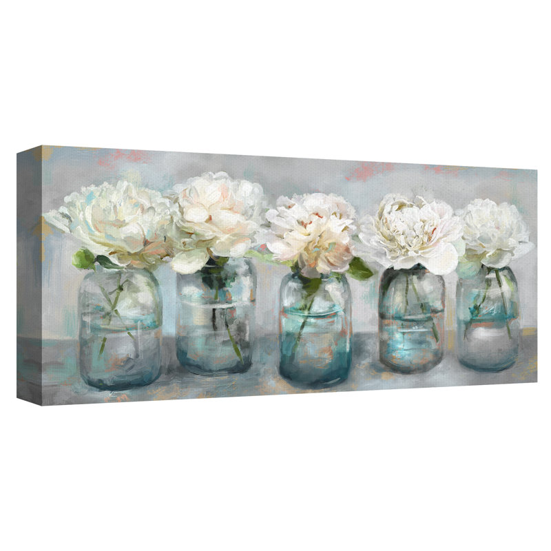 Pivoines fraîches - impression sur toile tendue