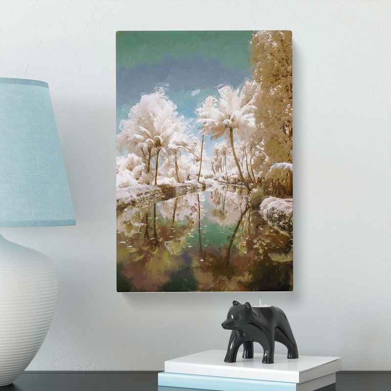 Tree View in Kerala India in Abstract - Wrapped Canvas, 76cm H x 50cm W x 3cm D