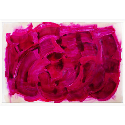 «Fuchsias» par ZBC Everyday - Peinture encadrée sur papier