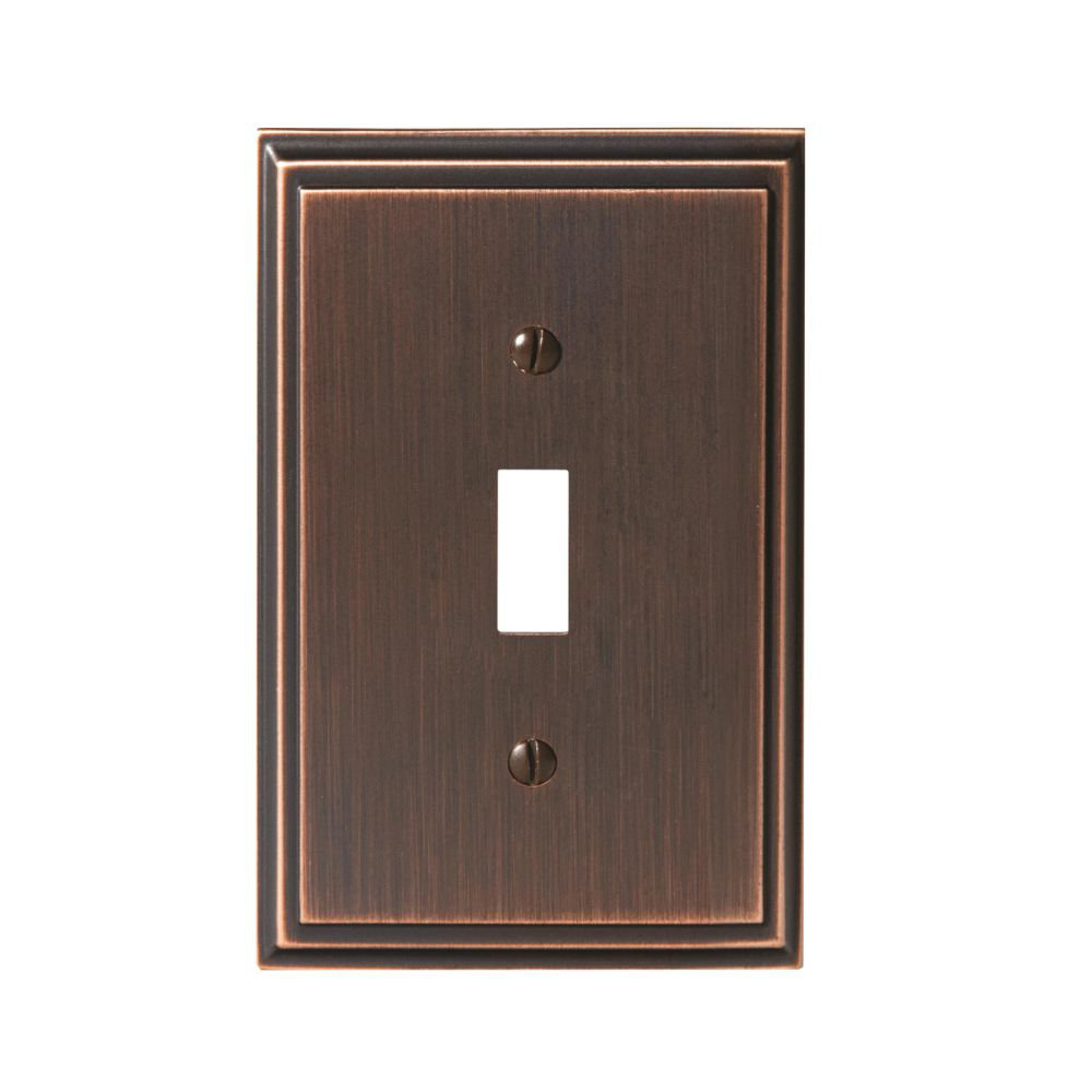 Mulholland 1-Gang Toggle Light Switch Wall Plate Amerock 