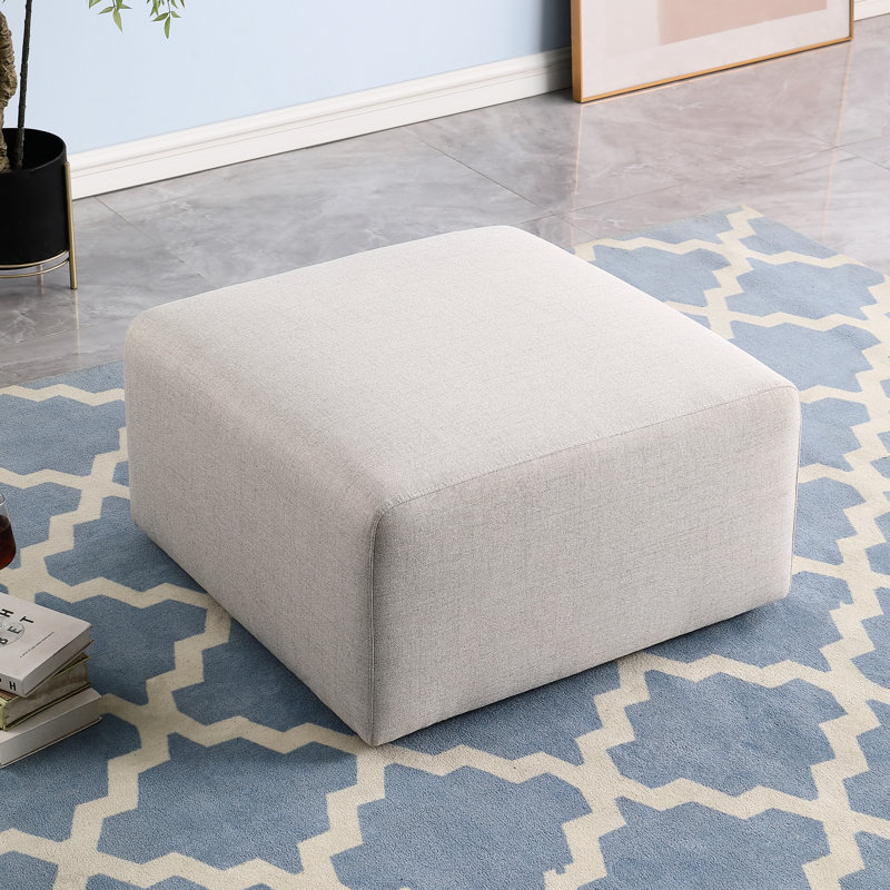 Repose-pieds en chenille - Repose-pieds et meubles d'appoint polyvalents beiges | Idée de cadeau