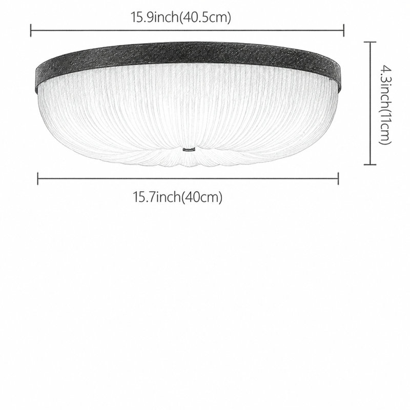 Plafonnier encastré 15,94 po DEL, 25 W à intensité variable avec télécommande, RA90