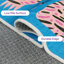 Tapis d'intérieur bleu / rose lavable à la machine avec envers antidérapant Abidi-36498067-47043166