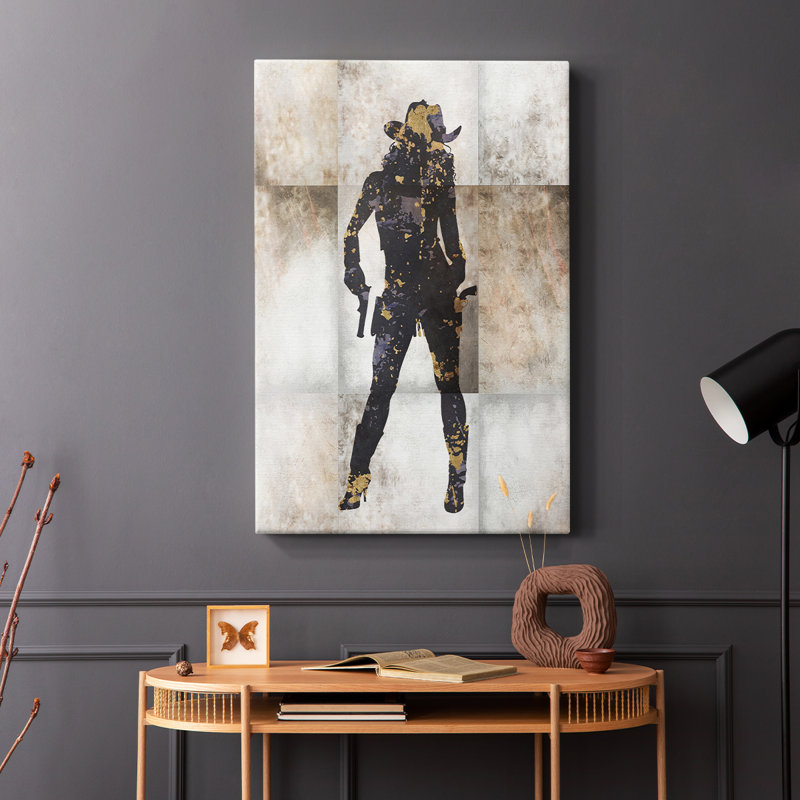 Cowgirl IV - Cavas enveloppés de galerie, H 18 po x l 12 po