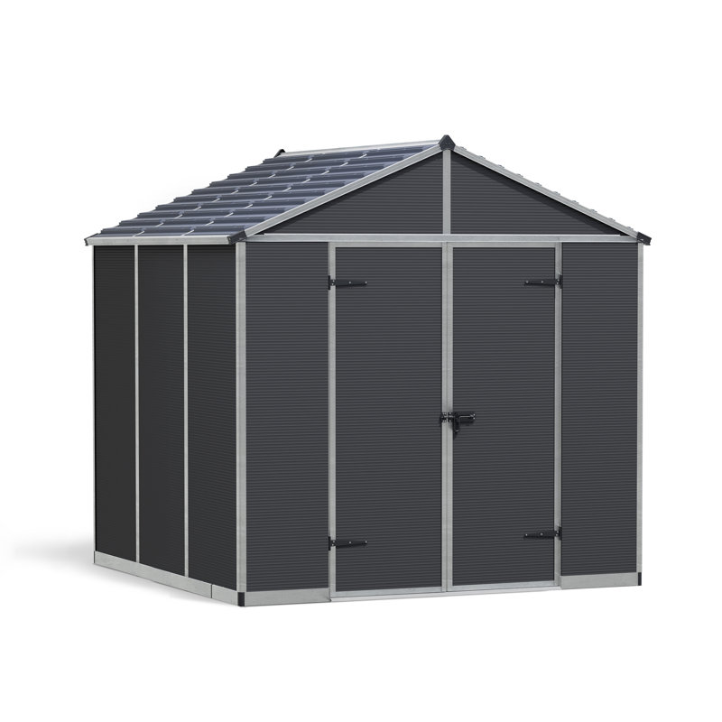 7.8 ft. W x 7.5 ft. D Plastic Garden Shed