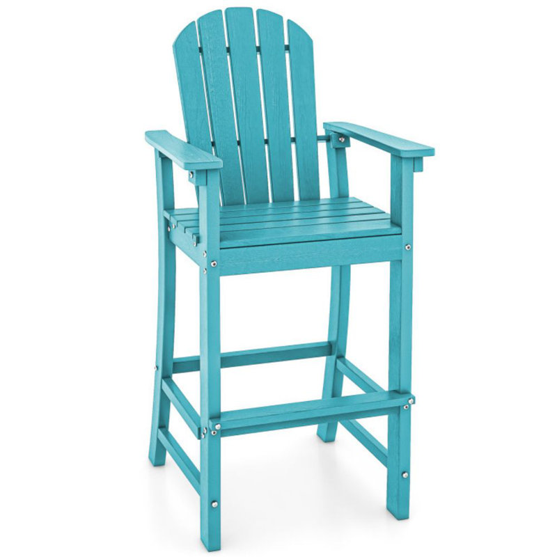 Tabouret de bar extérieur Beachcrest Home ™, Turquoise