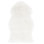Tapis blanc en peau de mouton fait à la main Mera
