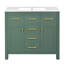 Meuble-lavabo moderne 36 po, lavabo en céramique, 2 portes, 4 tiroirs, planches, meuble-lavabo 36 po facile à installer, lavabo, armoires à fermeture en douceur, poignées exquises