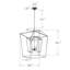 Luminaire suspendu cage en lanterne ouverte 4 lumières Labarre-1639633133