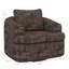 Chaise pivotante à 360 °, chaise ronde pivotante de 36,6 po avec coussins à deux couches, fauteuil d'appoint avec coussin de dossier capitonné-675202400