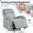 Delba 37"W Power Swivel Rocker Glider Nursery Recliner with USB & Type-C Port,Round Armrest and Double Pockets-1709895245