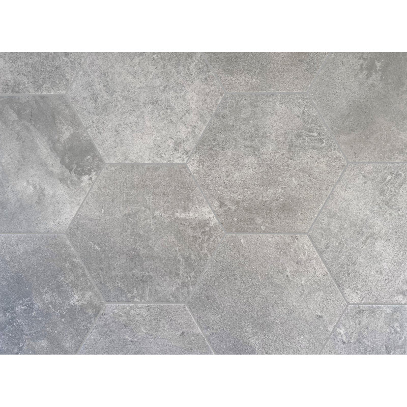 Carreau de porcelaine de 10,16 po x 11,42 po Brooklyn, Gris