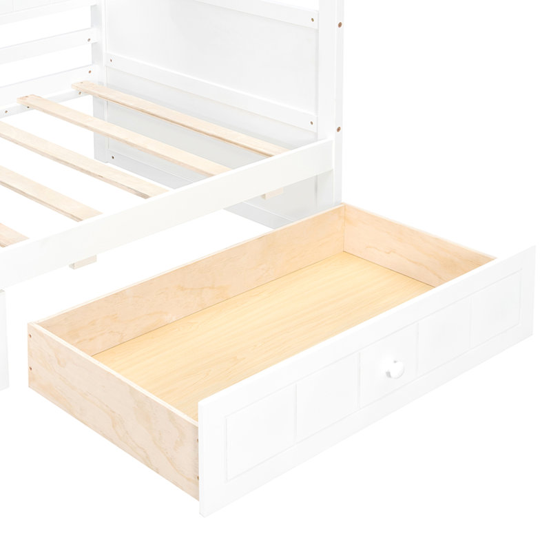 Twin Size Canopy Day Bed with 2 Drawers