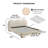 Throckmorton Camel Headboard Platform Bed-58507939-58507937