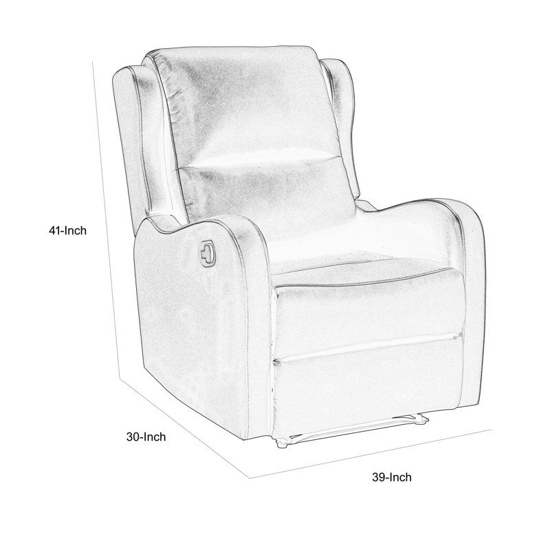 Fauteuil inclinable manuel Ammaz, Taupe