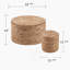 Ensemble de tables de bout, tables de rangement rondes