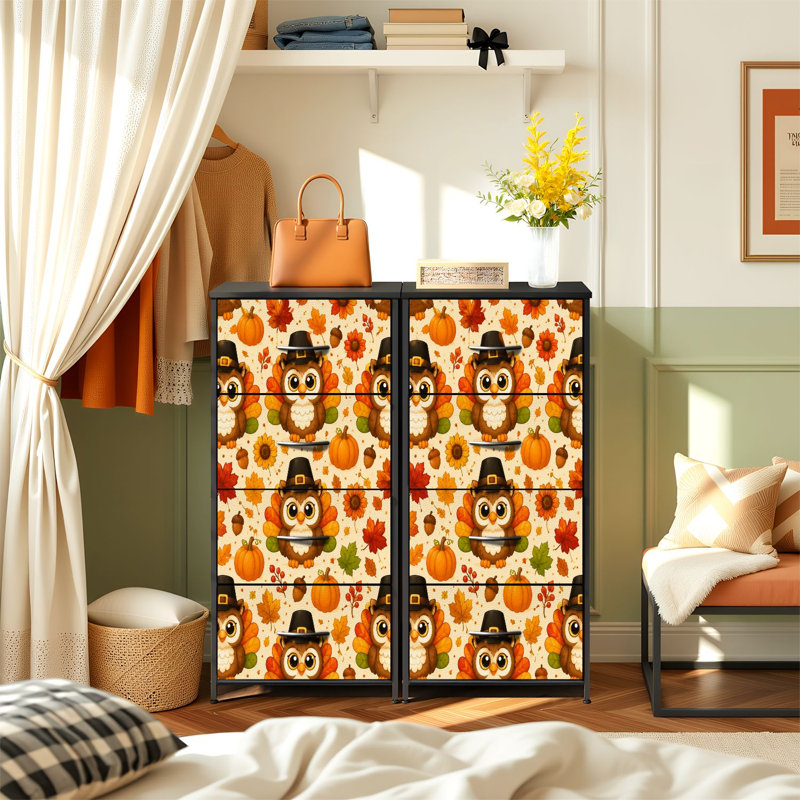 Commode de rangement verticale 4 tiroirs