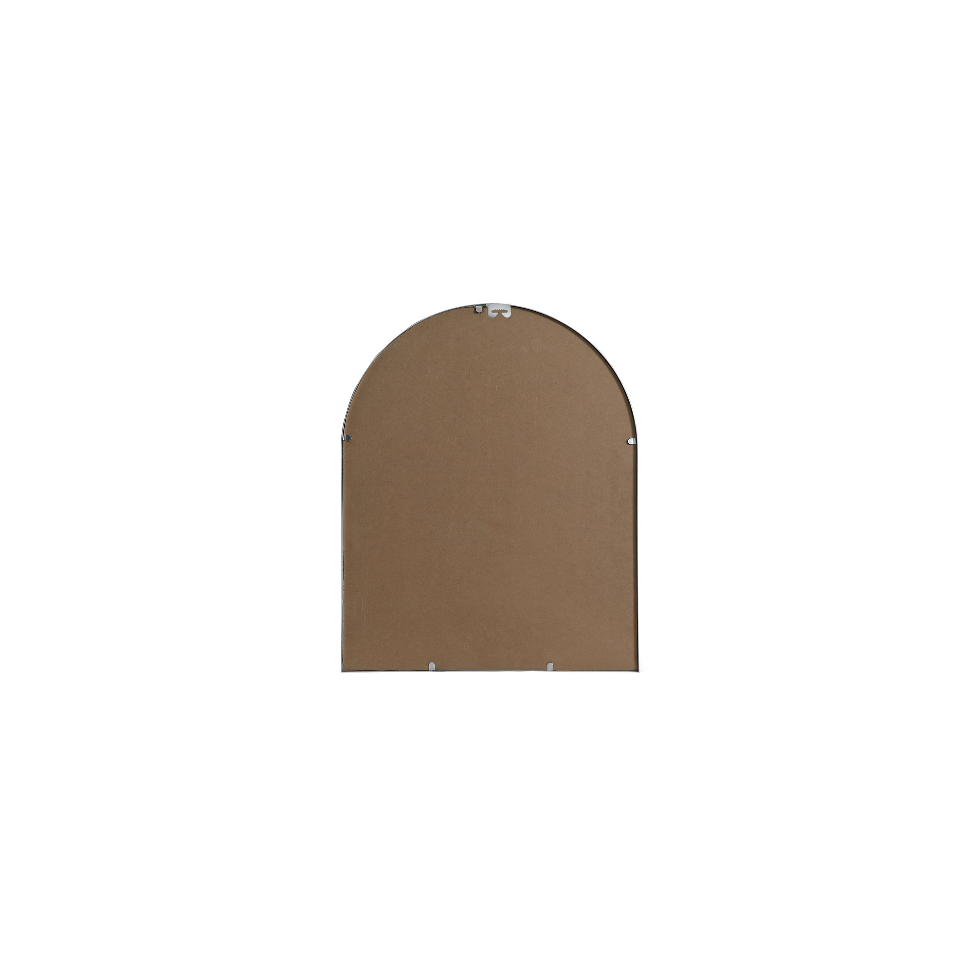 Sabine Metal Arch Wall Mirror, 30" x 24", Silver