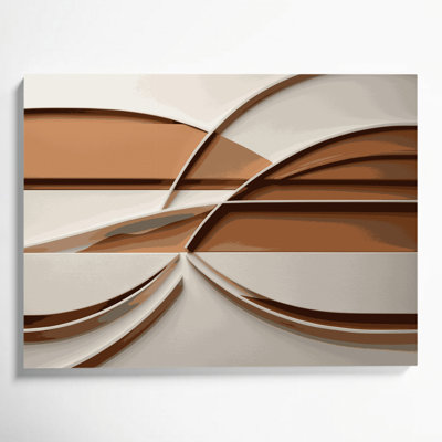 Minimalism 21 Brown Canvas Wall Art