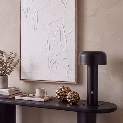 Lampe de table noire Zimmerman USB