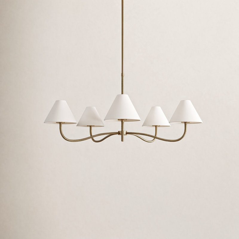 Glinda 5-Light Chandelier, 5 Lights , 22"H x 51.5"W x 51.5"D