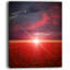 « red pops » à coucher de soleil, reproduction de photo sur toile tendue-18297179-33186817