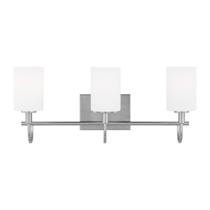 Oak Moore 3 - Light Vanity Light, Brushed Nickel