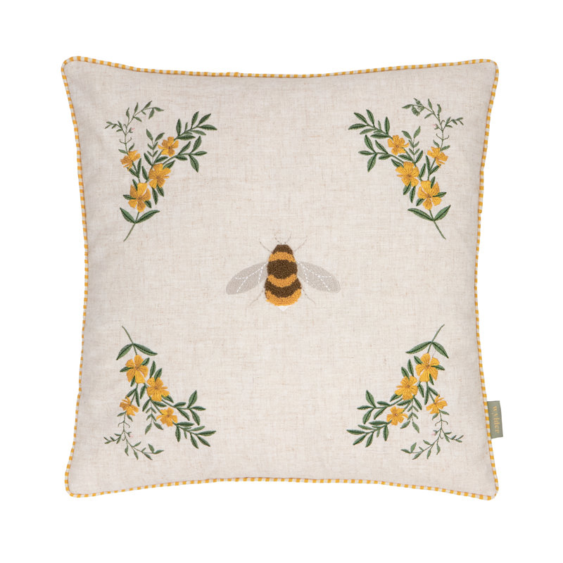 Asraa Square Throw Pillow Cover