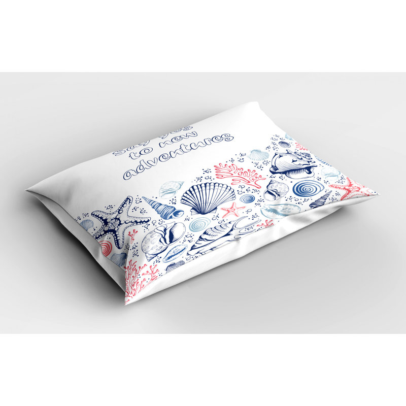 Starfish Polyester Sham Set, King