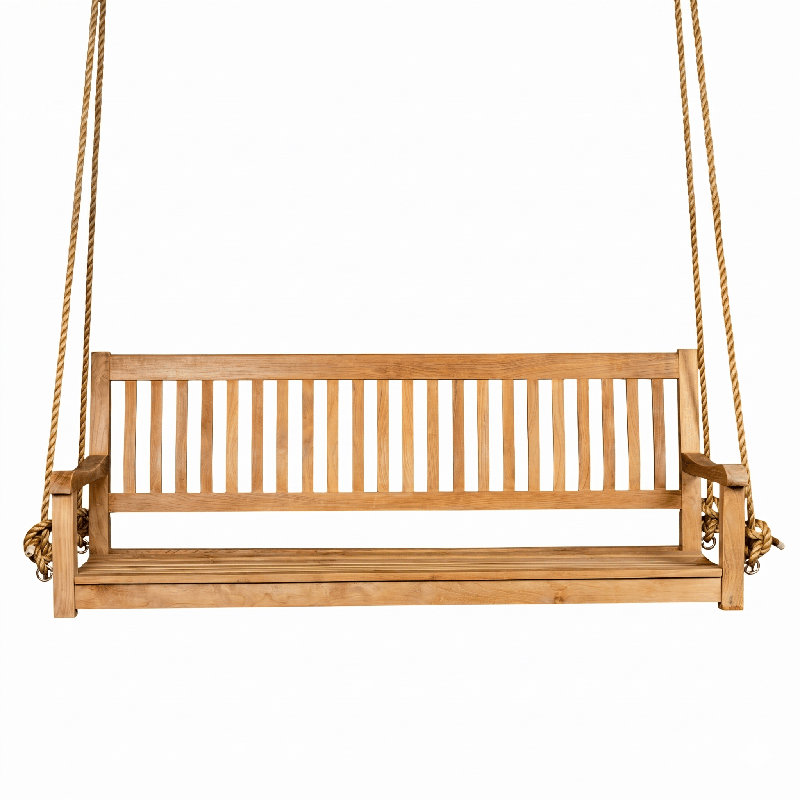 Balancelle en teck East Green, 5 pieds, 58"