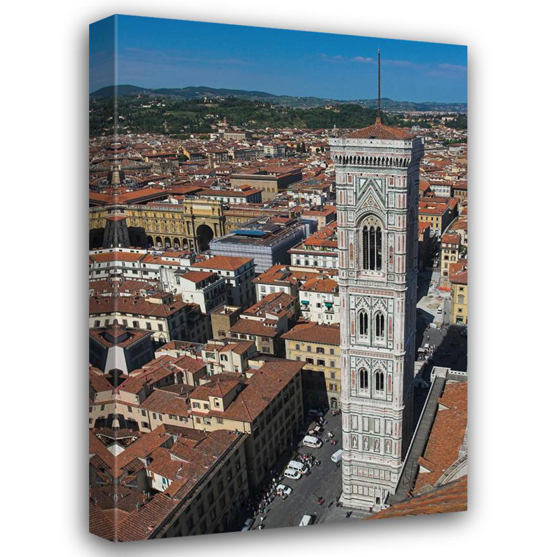 Clocher de Giotto, Florence, Italie, H 40 po x l 27 po