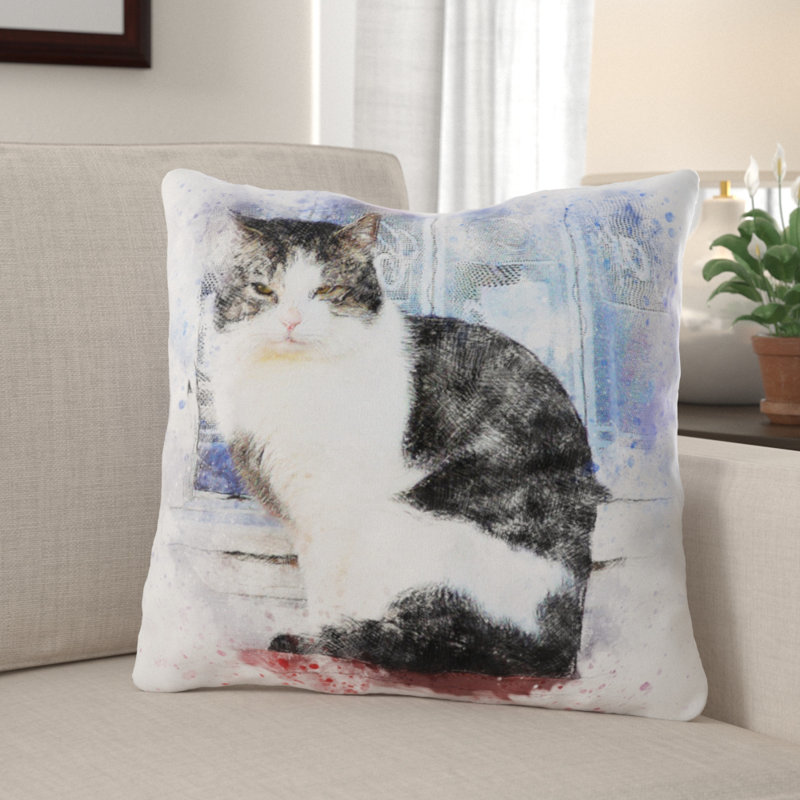 Housse de coussin carré et insert, Intérieur, Microsuède