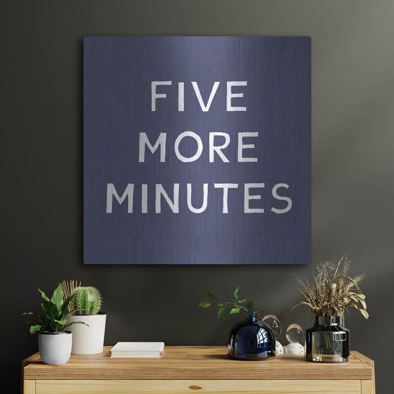 Latitude Run® «Five More minutes» par Linda Woods, art mural en métal, H 24 po x l 24 po