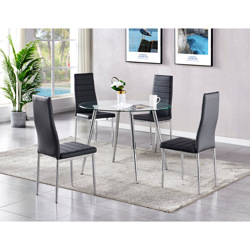 Chaise d'appoint Knorr, Noir