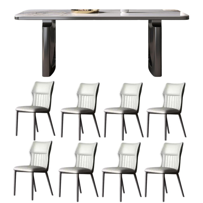 Simple modern home dining table sets, 29.53"H x 70.87"L x 35.43"W