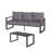 2-Piece 3-Seat Outdoor Sofa Couch Set-490518302