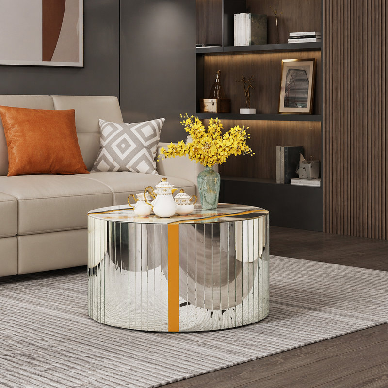 Table basse compacte blanche
