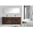 Harger 84'' Double Bathroom Vanity Base Only in Rosewood