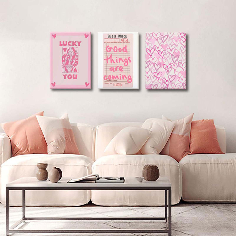3 Piece Wrapped Canvas Print, 60 cm H x 40 cm W