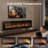 80'' Electric Ultra-thin 750/1500w Fireplace Recessed And Wall Mounted With App & Remote Control-684185853